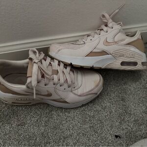 Nike Women's Sneakers - Pink and Tan